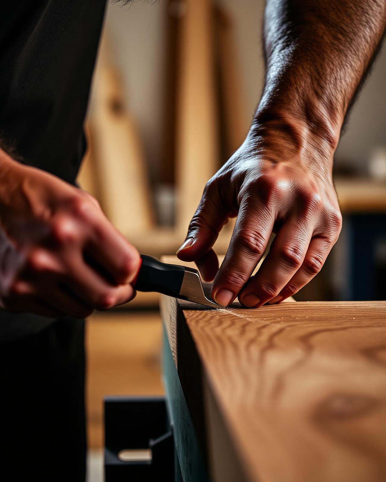 Lavorazione del legno in officina